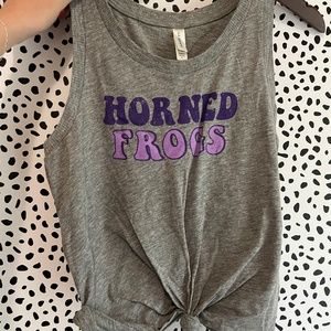 TCU Horned Frogs Cropped Tank